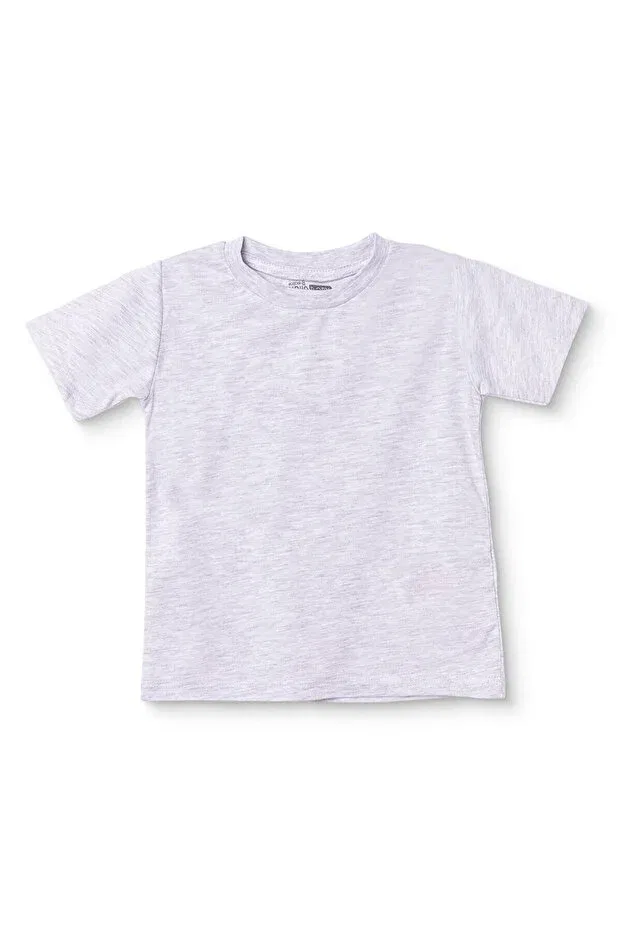 Детская футболка для мальчиков с коротким рукавом Ebebek Hello Baby, Gray Melange