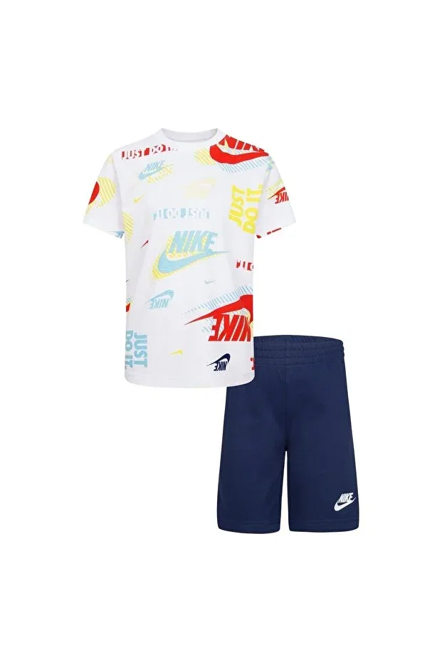 Детский комплект для девочек с принтом Active joy shorts t-shirt set Nike, U90