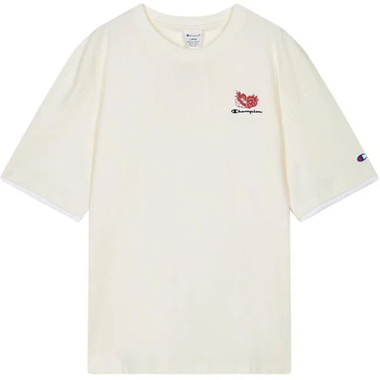 Детская футболка с коротким рукавом Campus Champion, Raw White