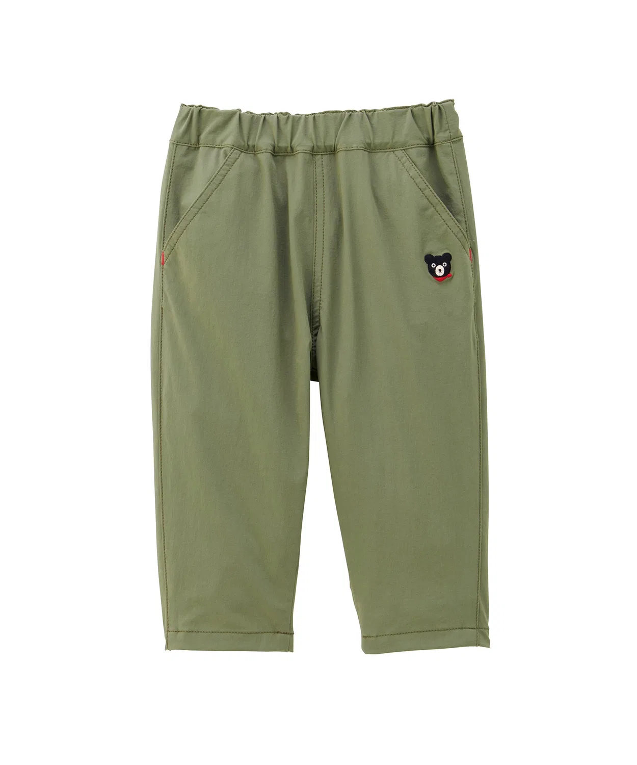 Детские брюки полной длины с контактной прохладой, модель 10分丈 DOUBLE_B, Khaki
