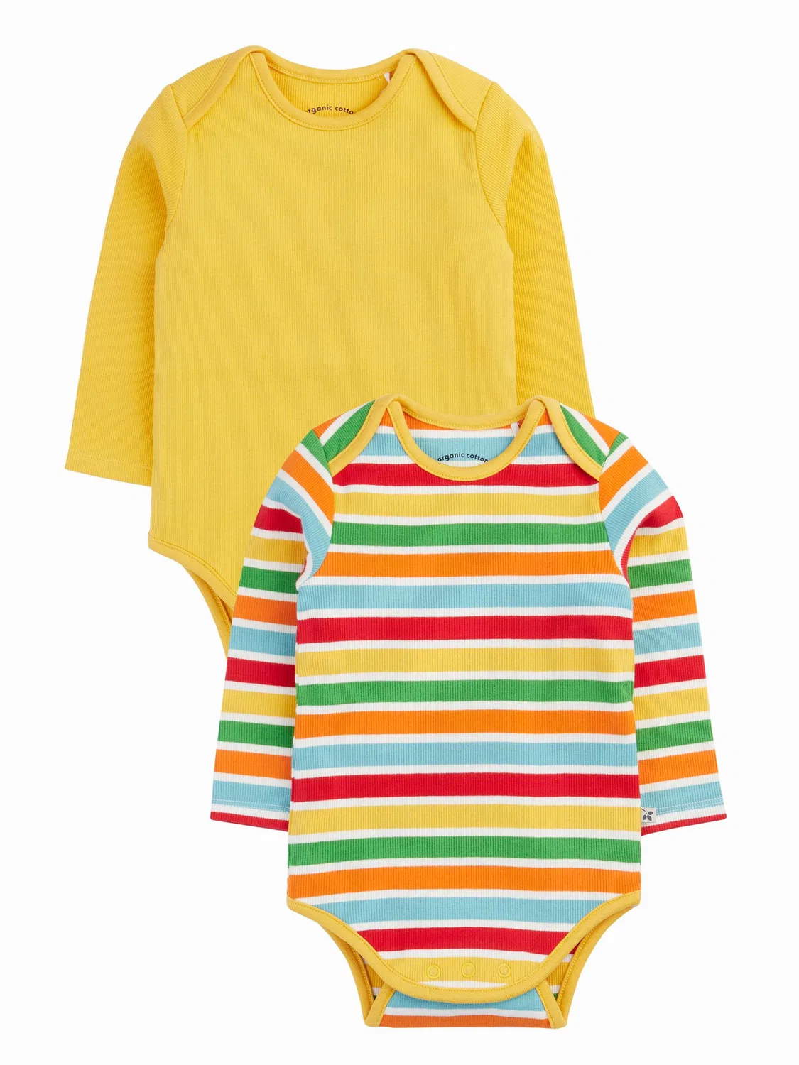 Боди с длинным рукавом Frugi Blue 2 Pack, голубой