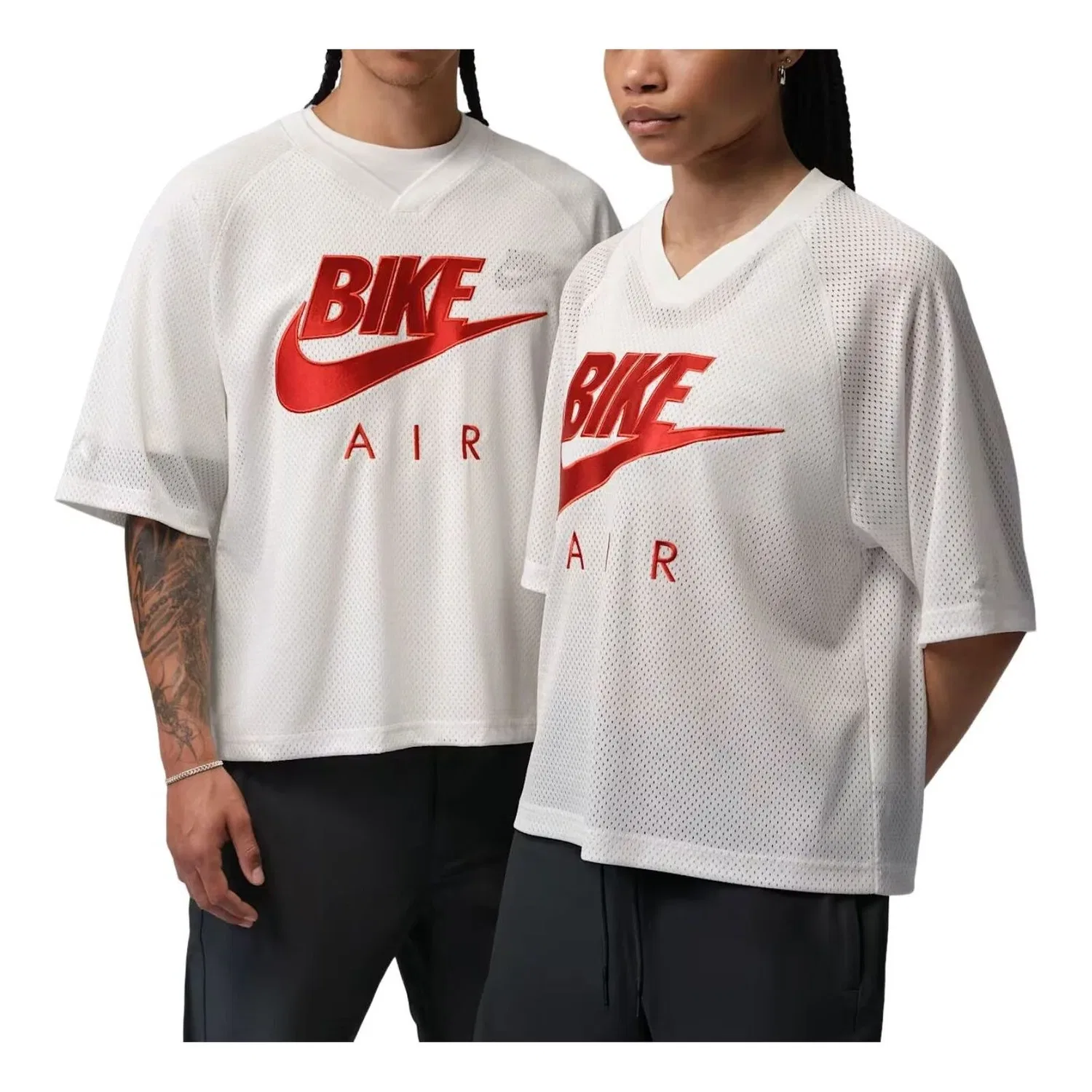 Мужская джерси с принтом Bike Air Jordan x Nigel Sylvester, белый