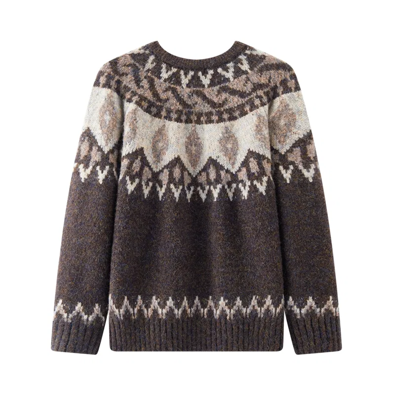 Детский свитер с круглым вырезом Other, Semir, Coffee Tone 00355 — фото 3
