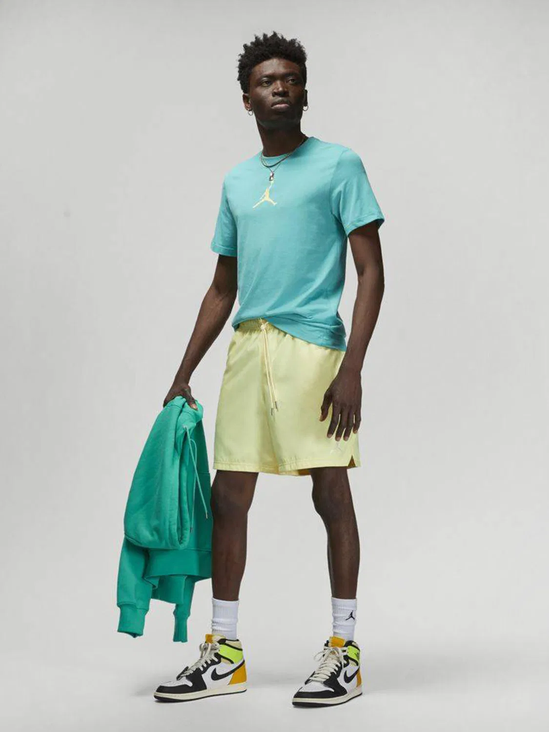 Мужская футболка с принтом Air Jordan Jumpman Dri-fit Nike, Green — фото 2