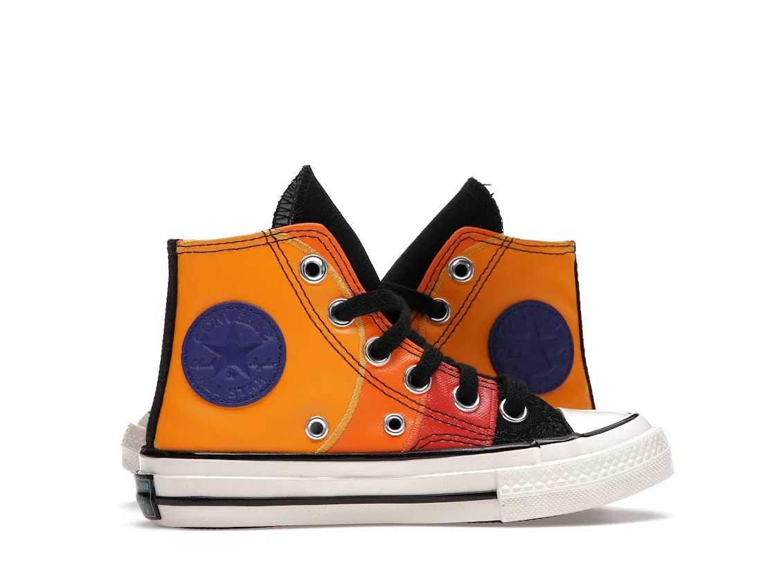 Детские кроссовки высокие Converse Chuck Taylor All Star 70 Hi Tune Squad Space Jam, Black/Mantra Orange/Multi — фото 3