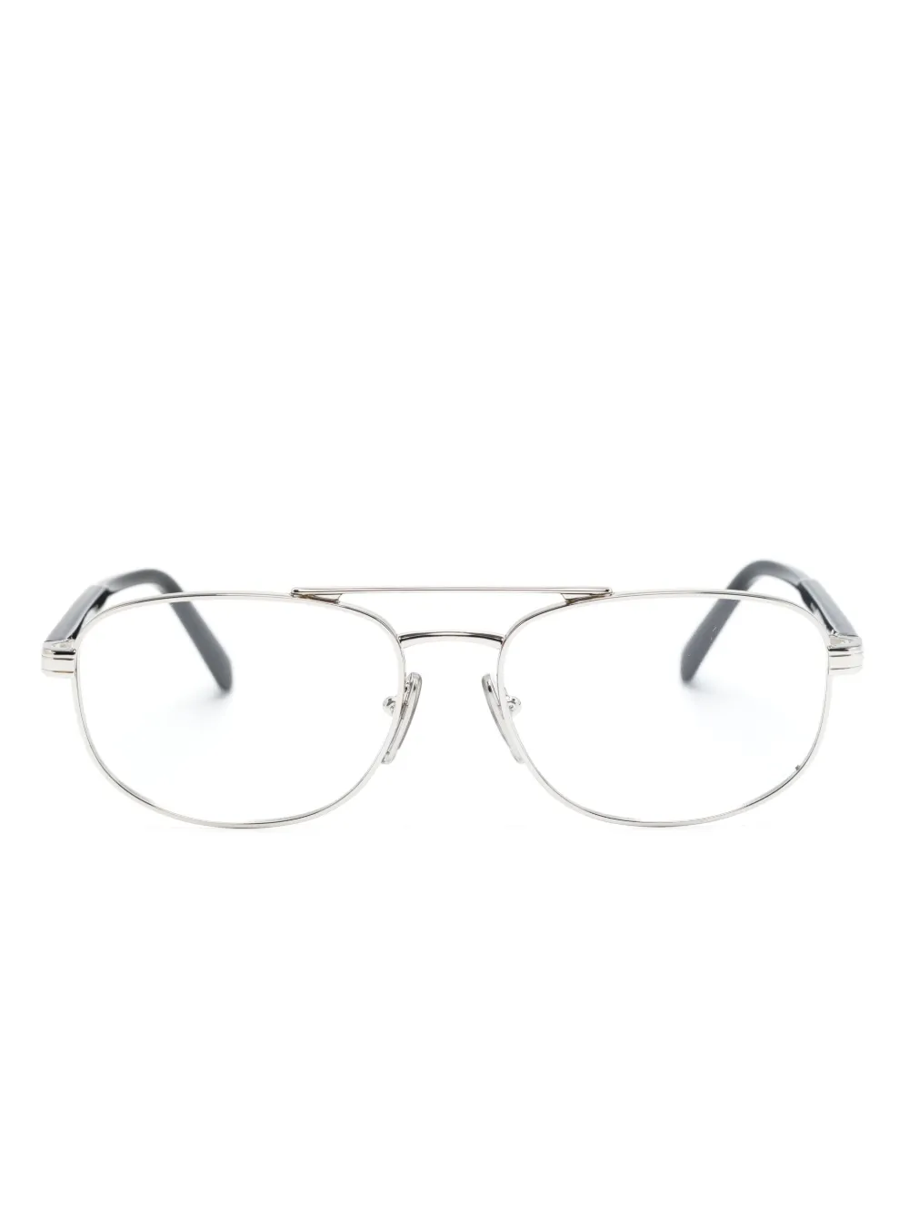 

Очки-пилоты с логотипом Prada Eyewear, черный