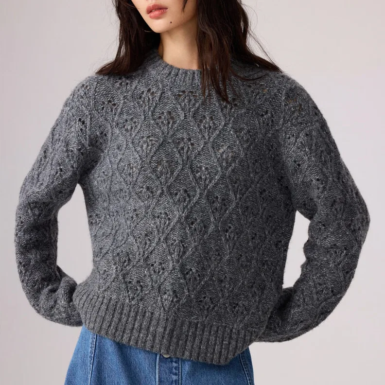 Женский свитер с круглым вырезом Levi's, Gray — фото 2