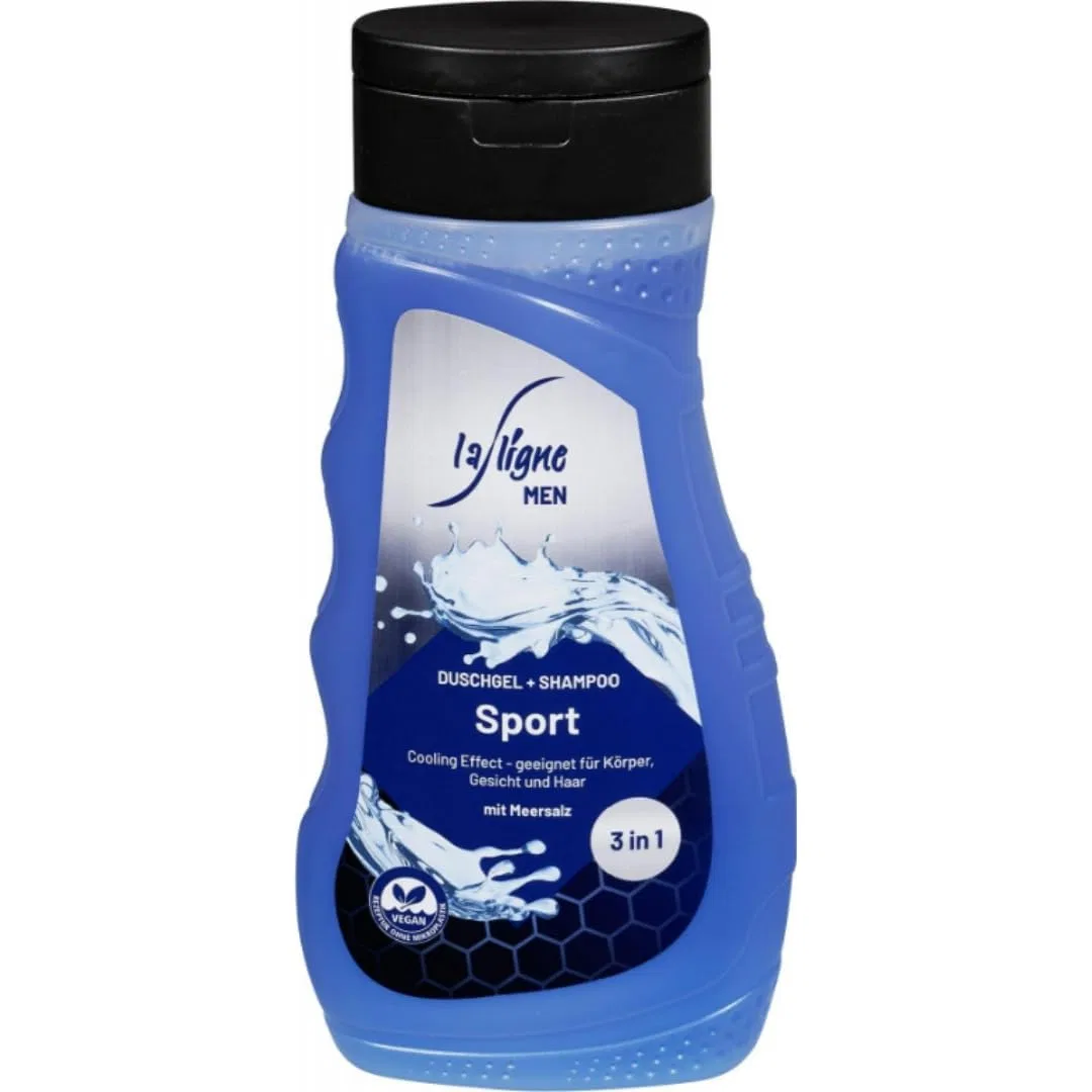3-in-1 гель для душа и шампунь Sport, Pufai, набор 5 шт. по 300 мл, Aloe Vera — фото 2