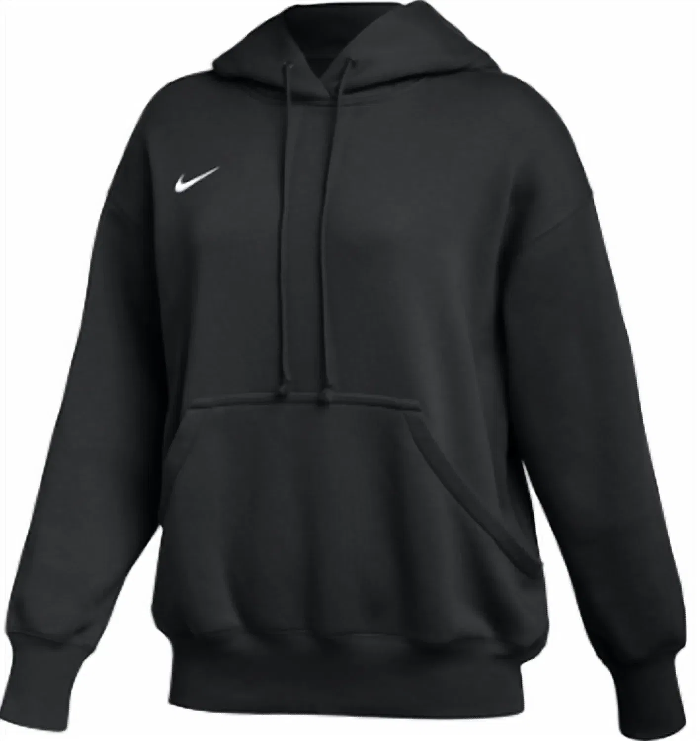 Женское оверсайз худи с капюшоном Nike Phoenix Fleece, черный
