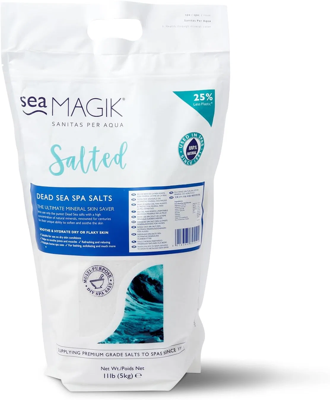 Соль для ванны с минералами Мертвого моря Sea Magik, 1 кг, Multi-coloured