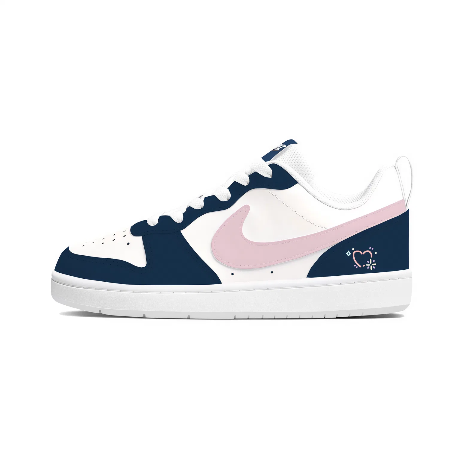 Детские кроссовки-скейтбординг кожаные Nike Court Borough2, Light Blue — фото 3