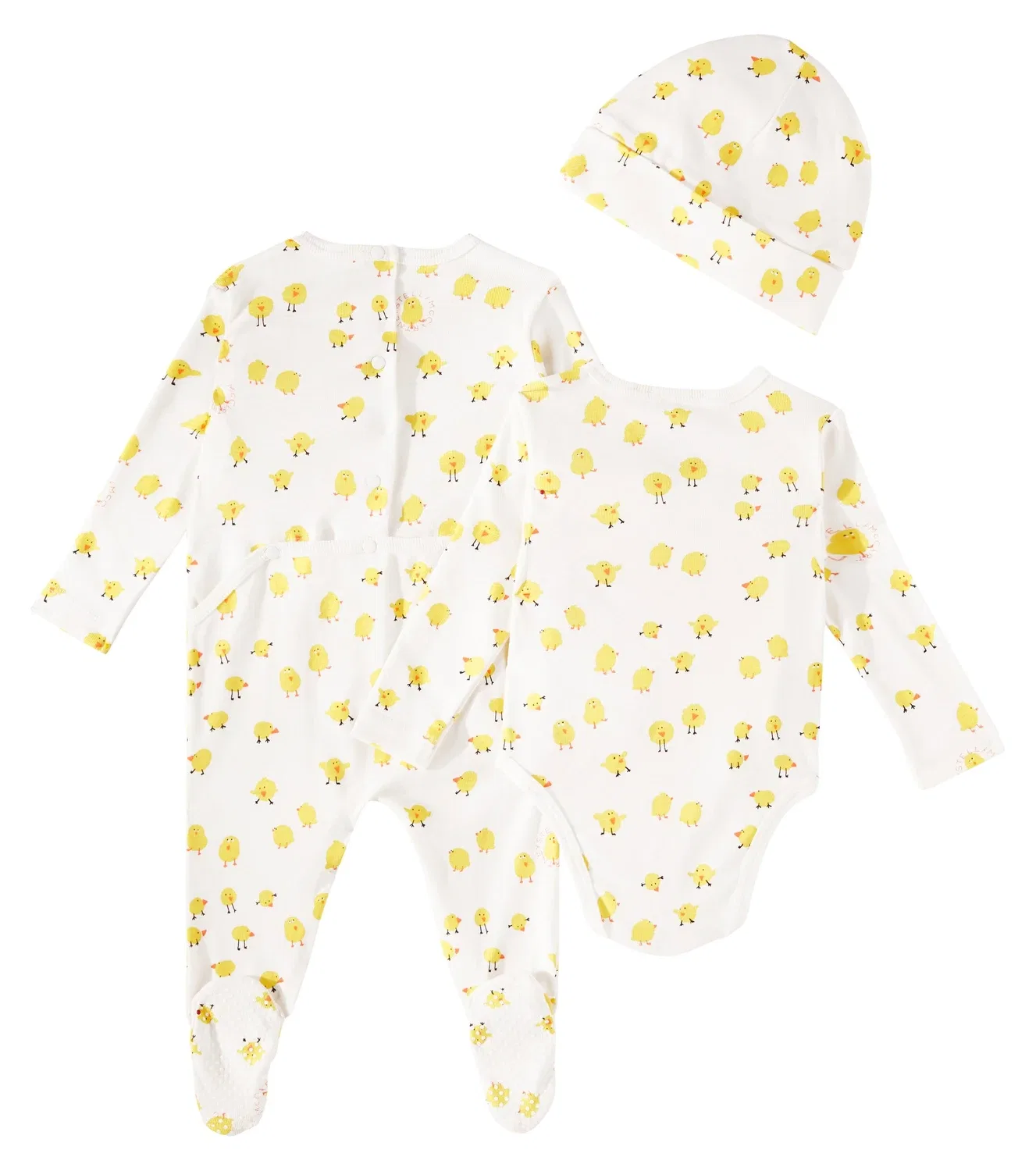 Комплект для новорожденных из хлопка с одеялом и шапочкой Stella Mccartney Kids, белый — фото 4