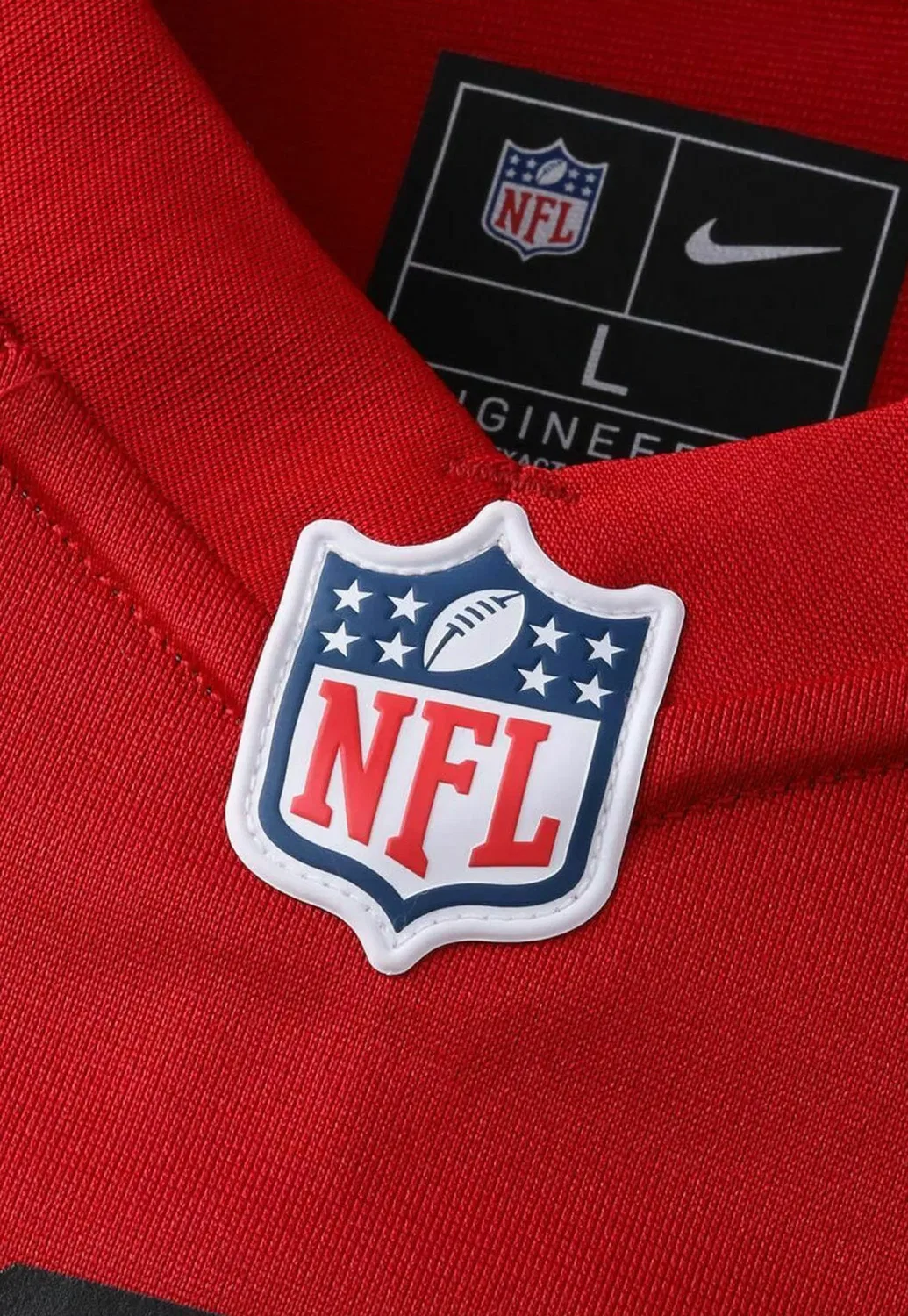 Игровая футболка San Francisco 49ers №13 Брок Перди - футболка с принтом Nike Performance, Red — фото 4