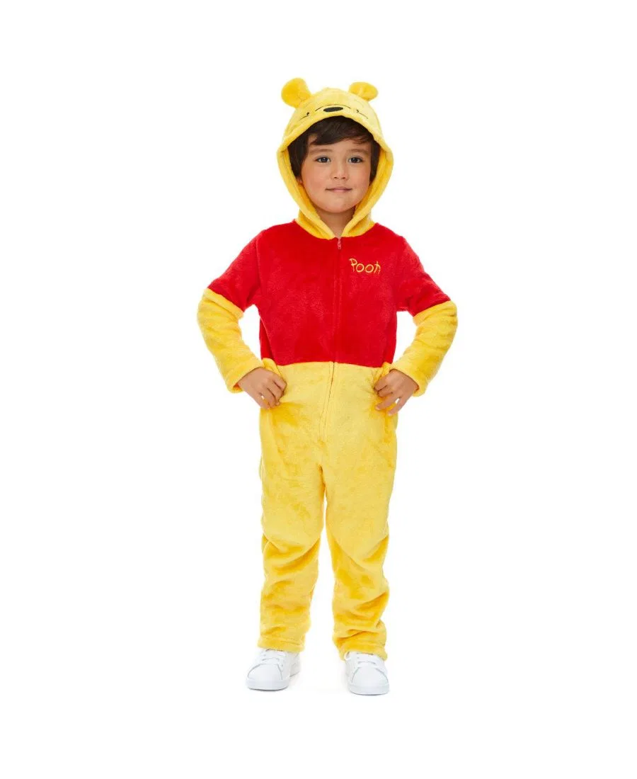Детский комбинезон-пижама Cosplay Hooded One Piece Winnie the Pooh, Pooh Yellow Red — фото 2