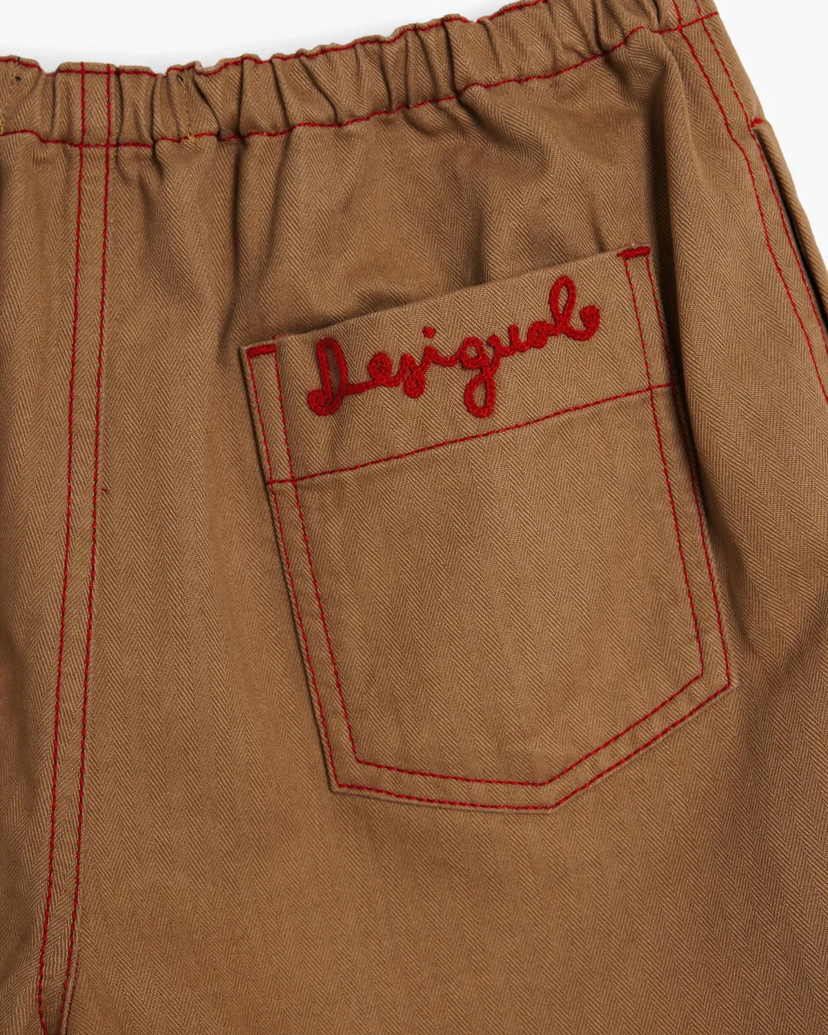 Детские шорты для мальчиков с контрастными швами Desigual, Beige — фото 3