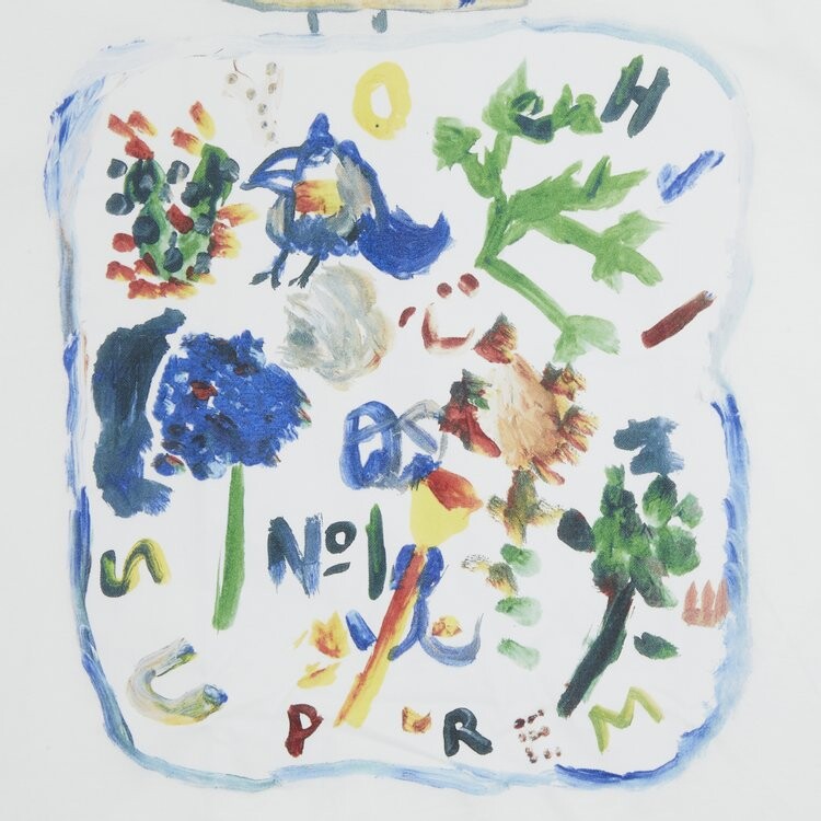 Футболка Supreme x Yohji Yamamoto Paint Tee 'White', белый — фото 4