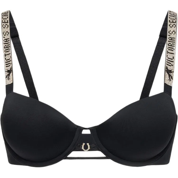Женский бюстгальтер с принтом Pegasus Rhinestone Victoria's Secret, Black