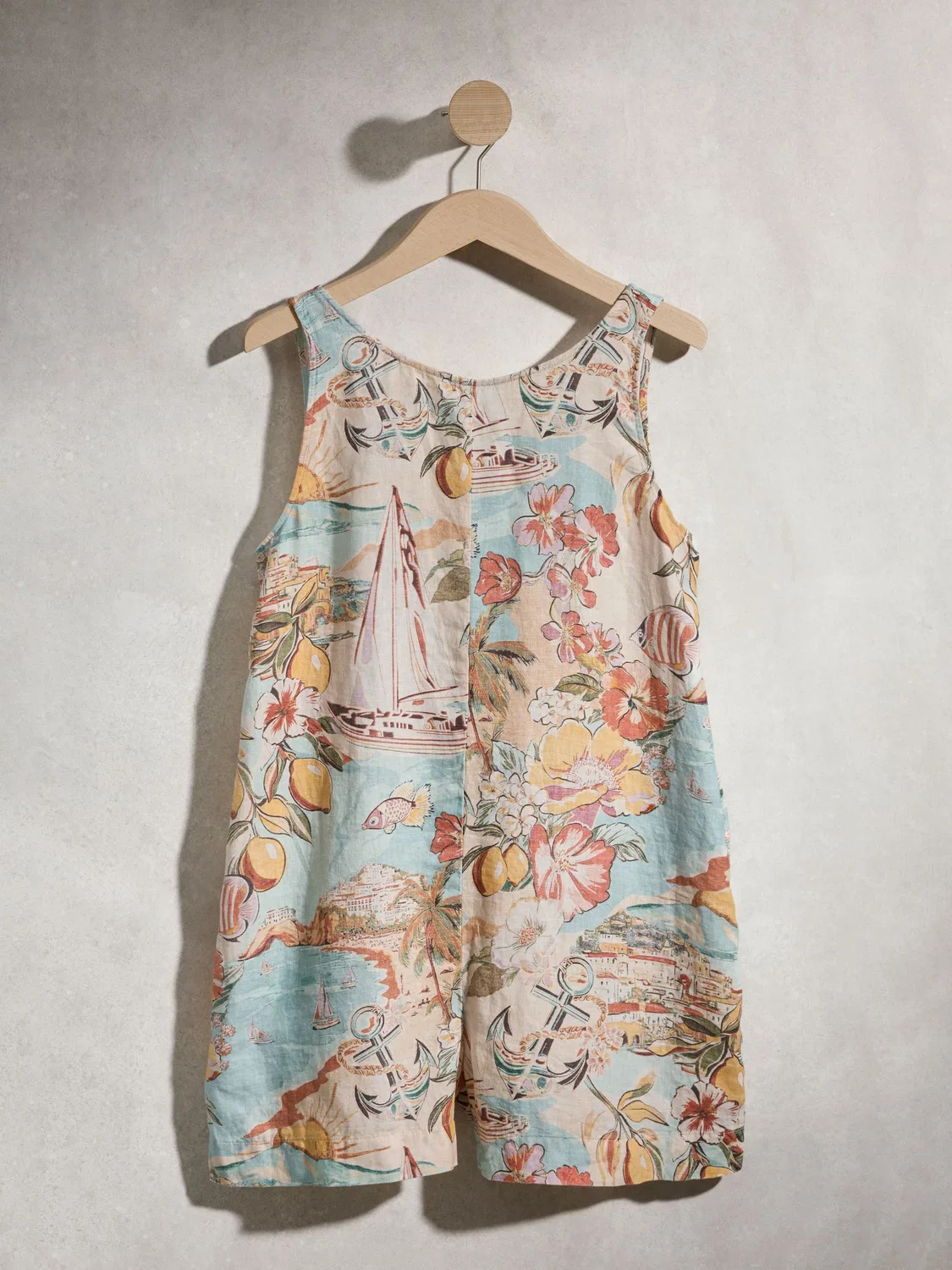 Комбинезон Coastal Scenic Print Next, коралловый принт