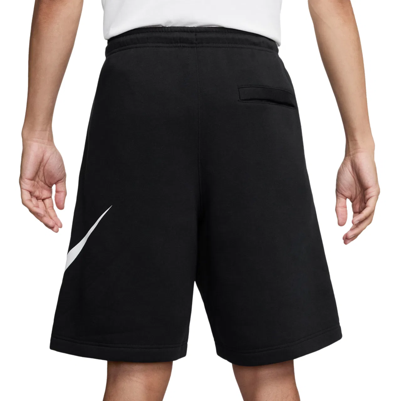 Мужские шорты Solo Swoosh Nike, белый/черный — фото 2