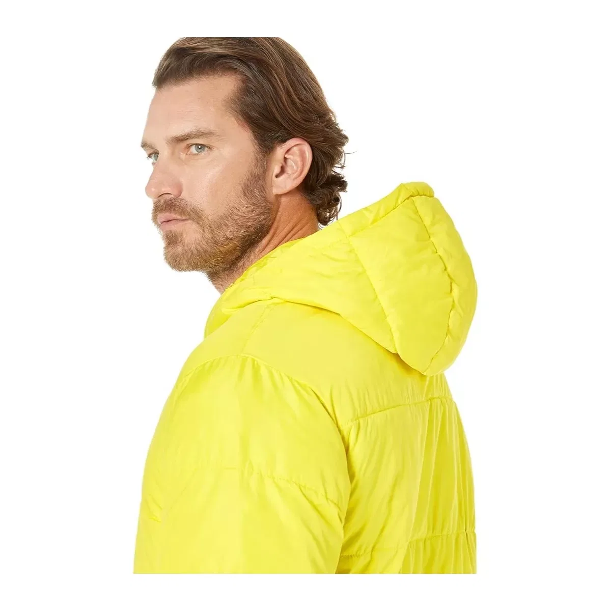 Мужская стеганая куртка-пуховик с капюшоном U.S. Polo Assn., Yellow Pop — фото 3