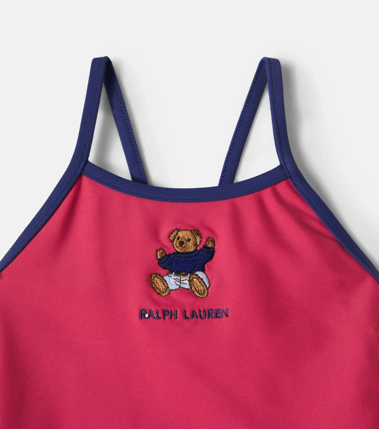 Раздельный купальник с вышивкой Polo Ralph Lauren Kids, красный — фото 3