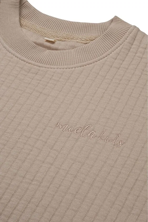 Детские свитшот для девочек стеганый Miela Kids, Beige