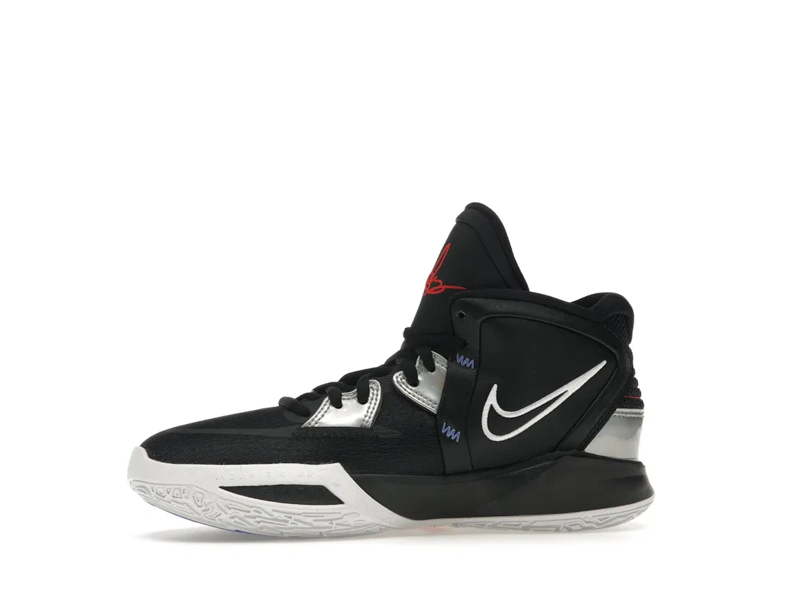 Детские баскетбольные кроссовки с высокой посадкой Nike Kyrie Infinity Nike, Black/Multi-Color-White-Team Orange — фото 3