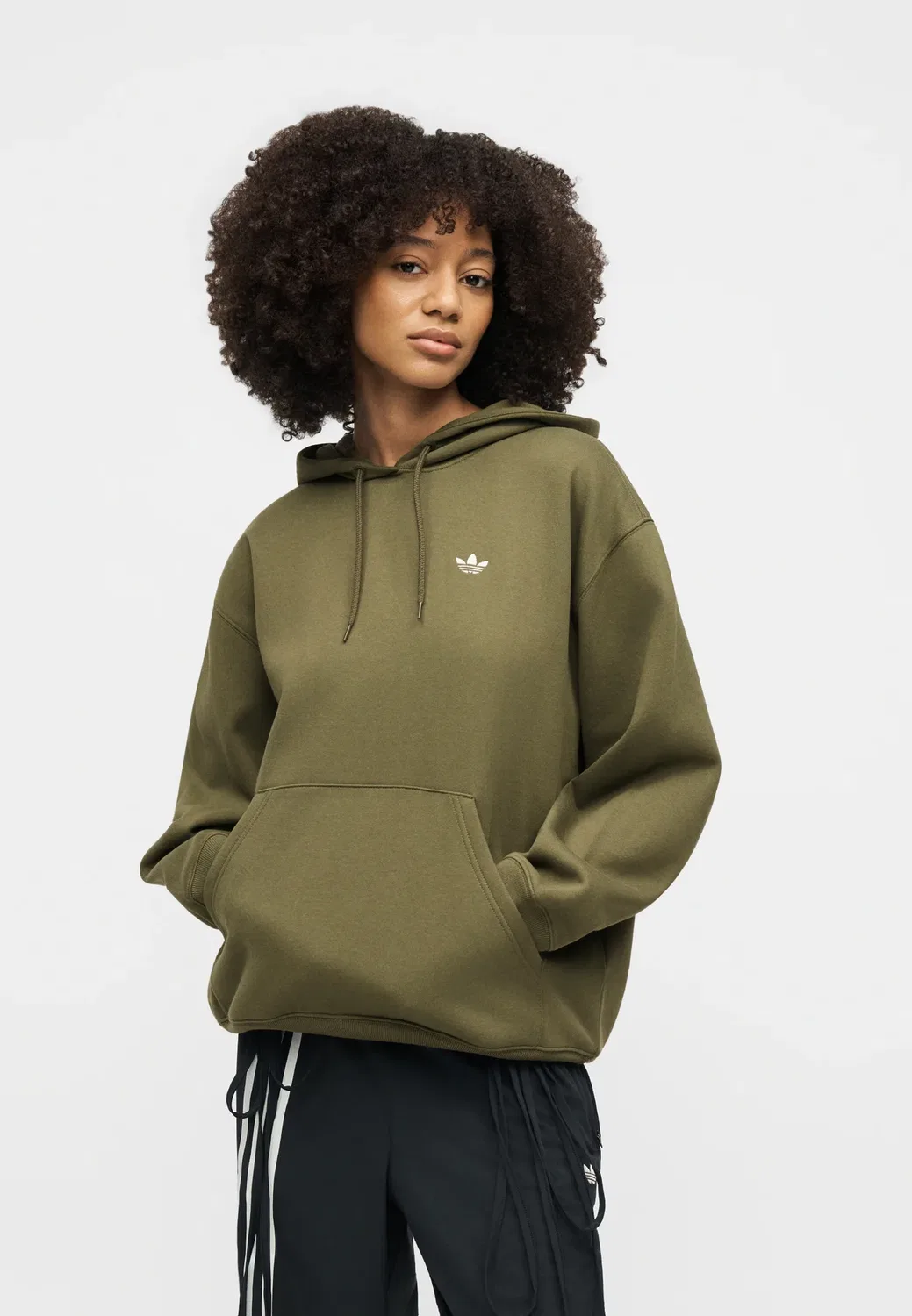 Толстовка с капюшоном Adidas Originals, Olive Strata — фото 4