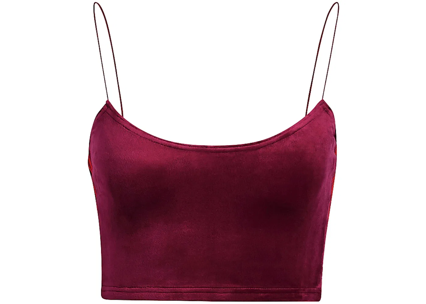 Женский бюстгальтер-бралетт из велюра Bralette Adidas, Cherry Wood