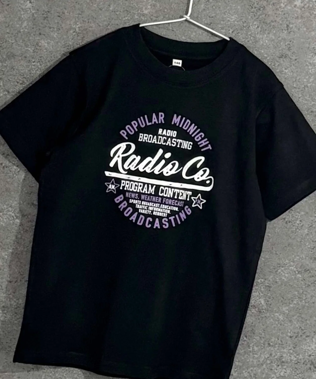 Детская футболка с принтом American Casual SHISKY, Черный