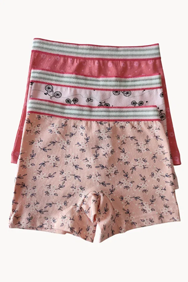 Детские боксеры для девочек хлопковые Girl's Patterned Boxers 3 Pack Cotton Lycra Arma Yıldız, Very Colorful