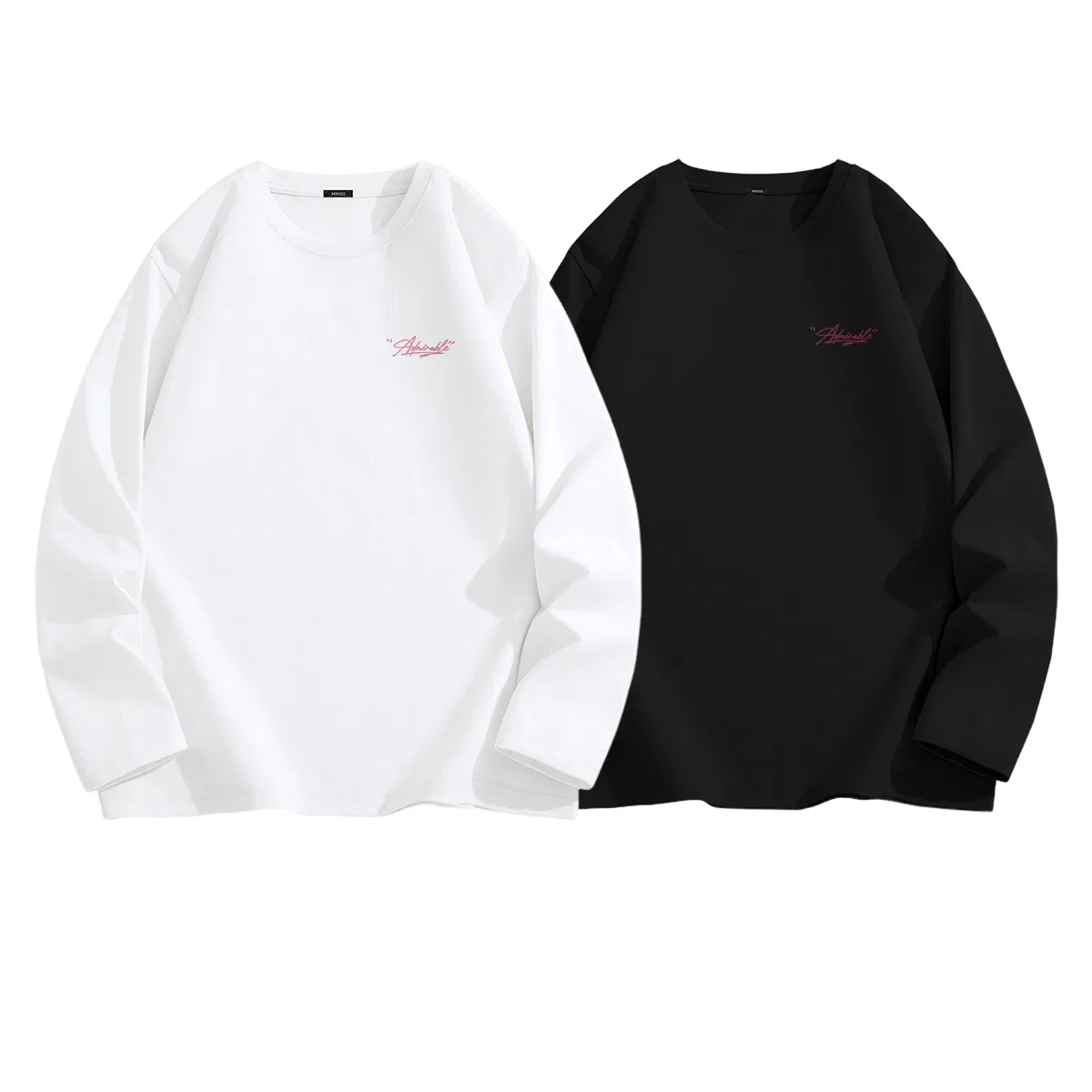 Футболка детская с принтом 2 шт MINISO, White+Black
