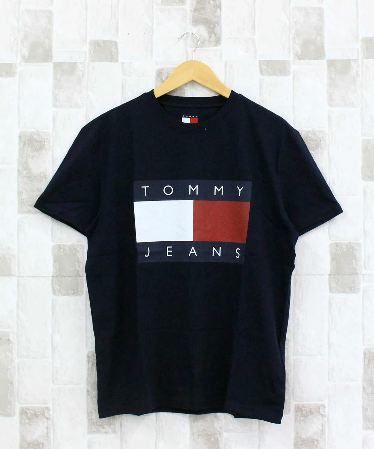 Мужская футболка с длинным рукавомBig Flag TOMMY HILFIGER, Navy