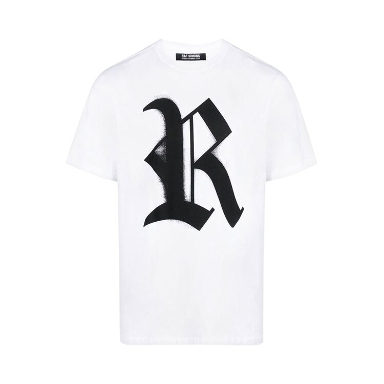

Футболка Raf Simons Big Fit T-Shirt With R Print On Front 'White', белый