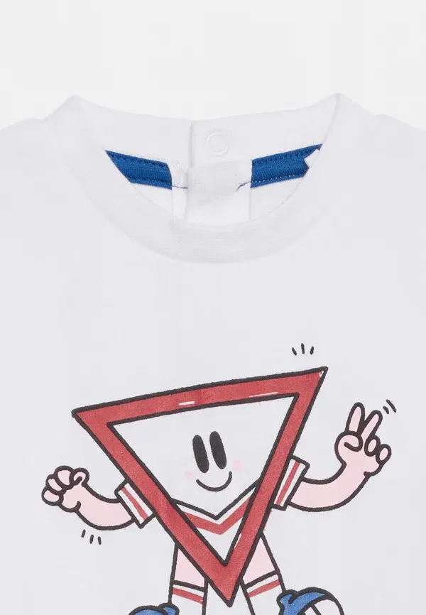 Детская футболка с логотипом для малышей Guess, белый — фото 4