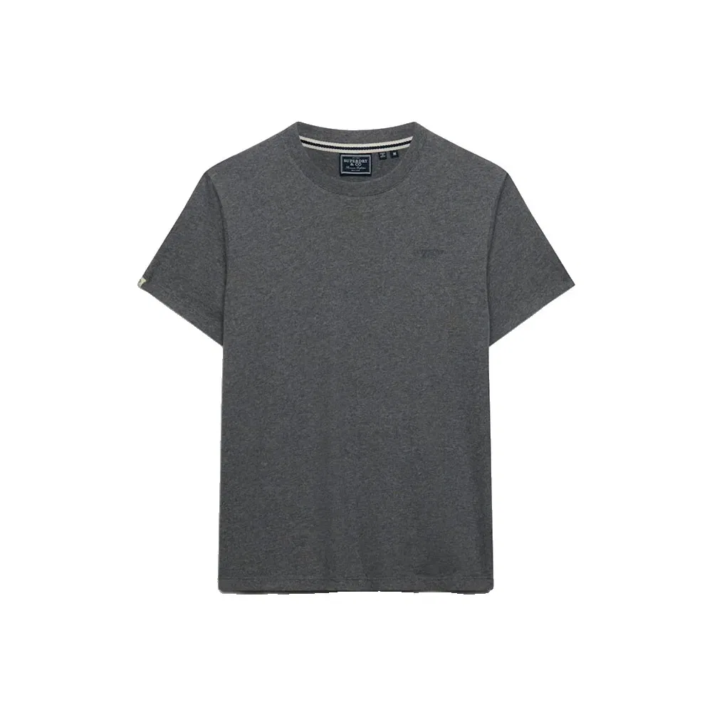 Футболка с коротким рукавом Essential Stacked Logo Embroidered Superdry, серый — фото 3