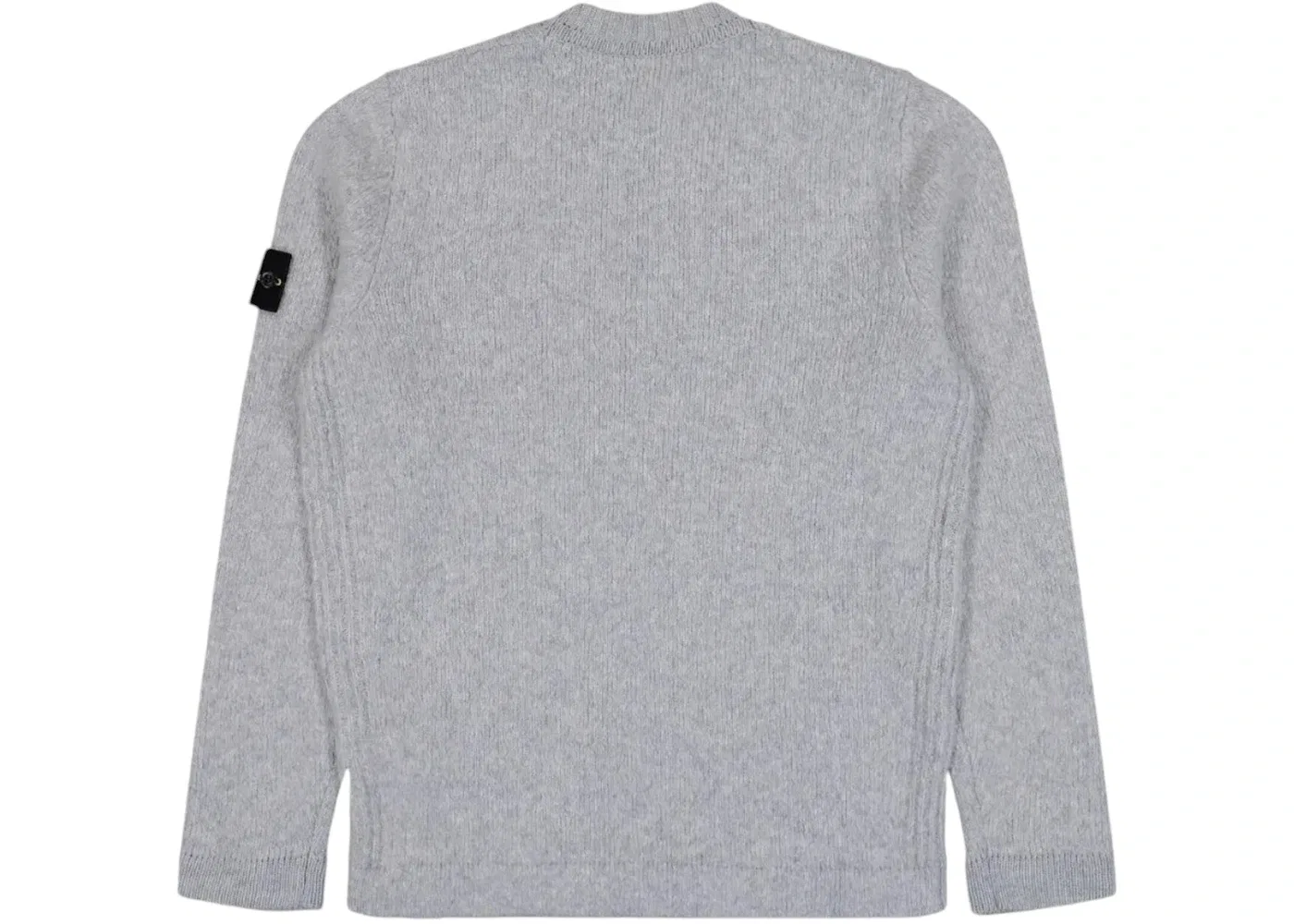 Мужской свитшот с воротником Crewneck Stone Island, Melange Grey — фото 2