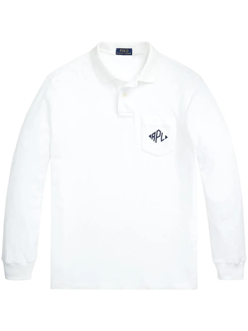 

Рубашка поло с вышитым логотипом POLO RALPH LAUREN, белый