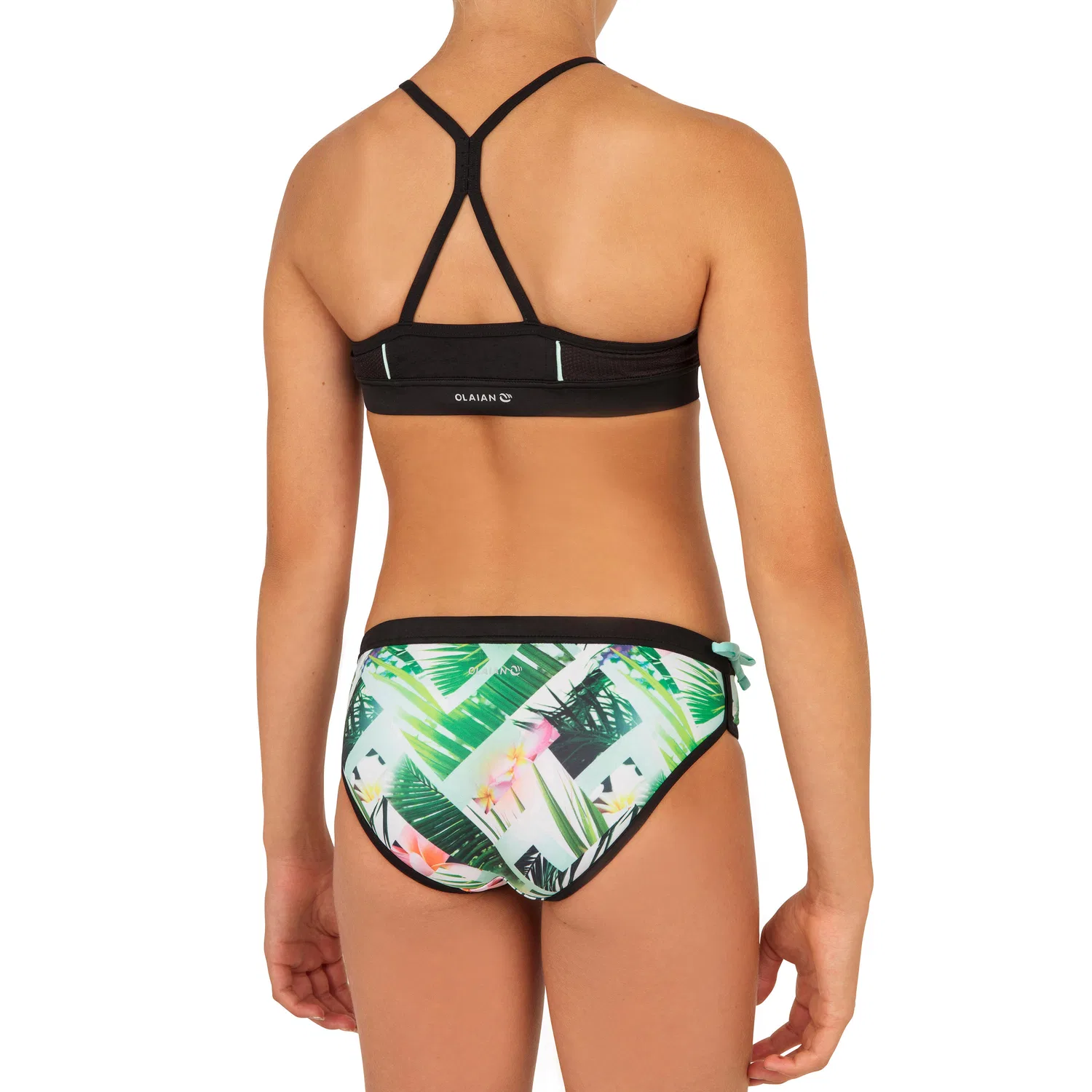 Детский топ-бикини для серфинга Bustier Baha 900 Decathlon, Grun — фото 4