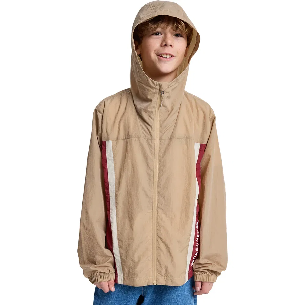 Ветровка Quiksilver Clicker Windbreaker, бежевый — фото 4