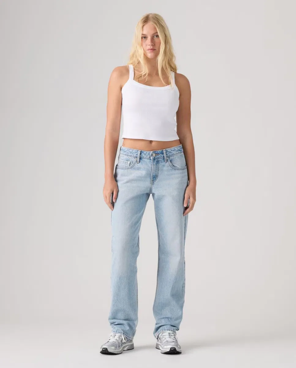 Женское прямые джинсы с низкой посадкой, Vaquero Slim Low Straight, Levi's, голубой