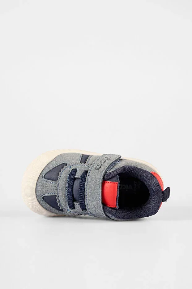Детские повседневные туфли на низком каблуке Vicco, Navy Blue — фото 3