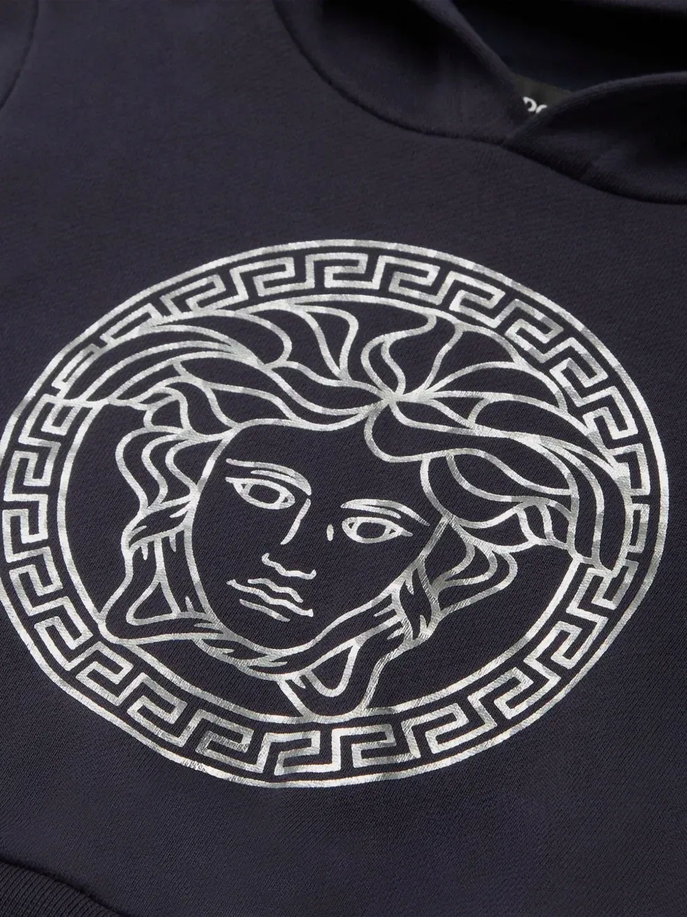Худи с принтом Medusa Versace Kids, синий — фото 3