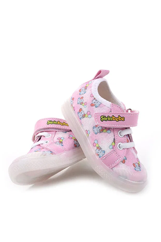 Детские туфли для девочек с ортопедической стелькой Şirin Bebe, Pink — фото 4