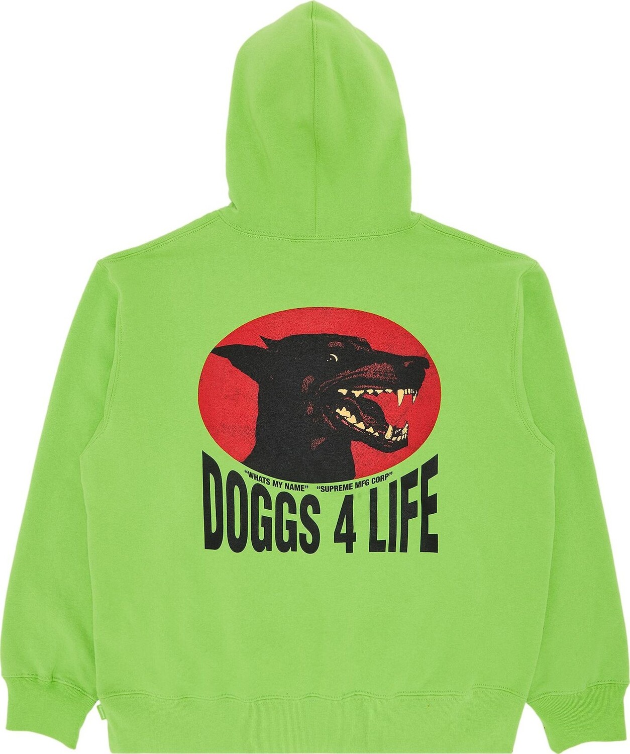 Худи Supreme Doggs Hooded, лаймово-зеленый — фото 2