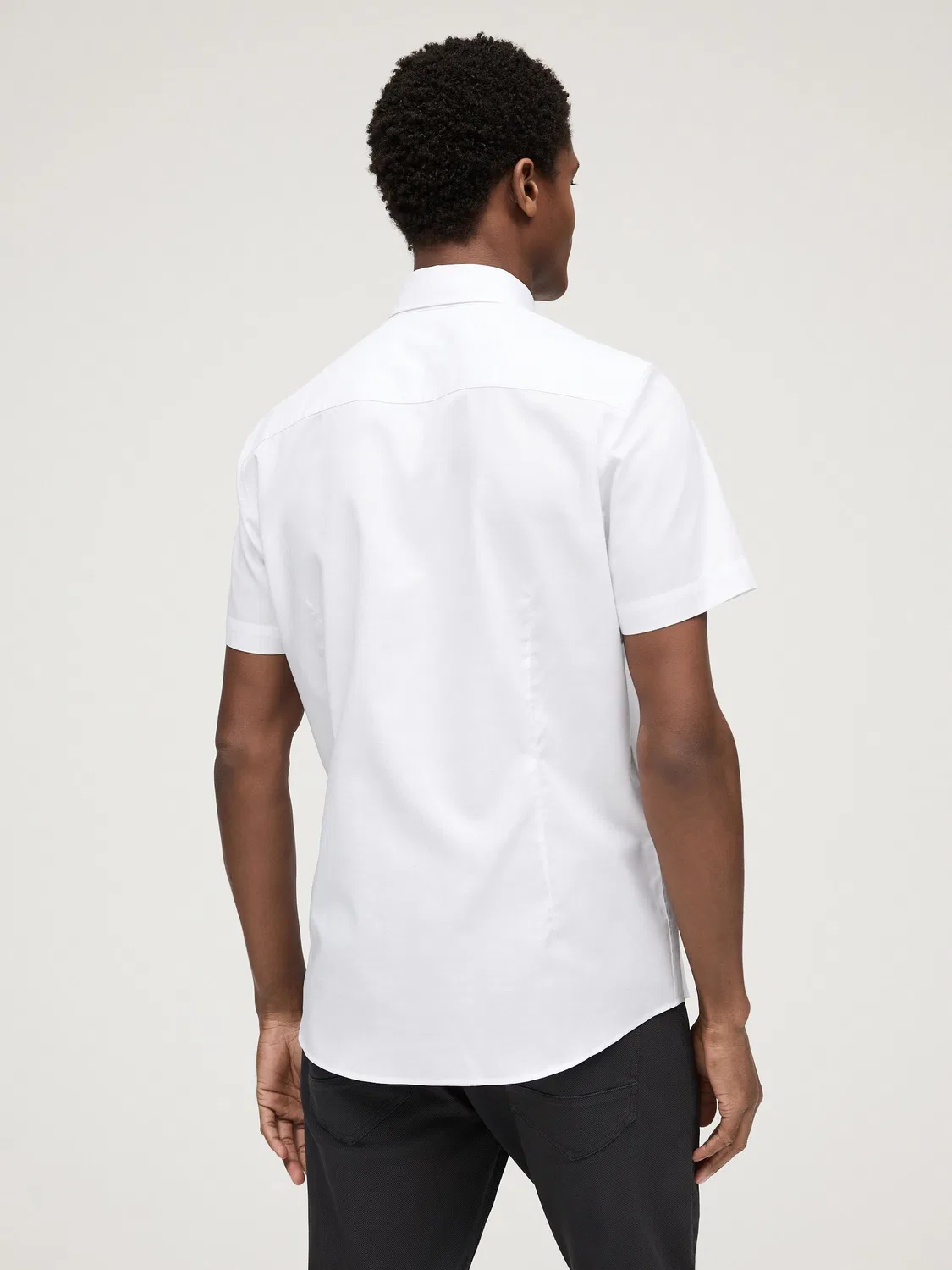 Рубашка оксфорд с коротким рукавом, Slim Fit Next, белый — фото 3