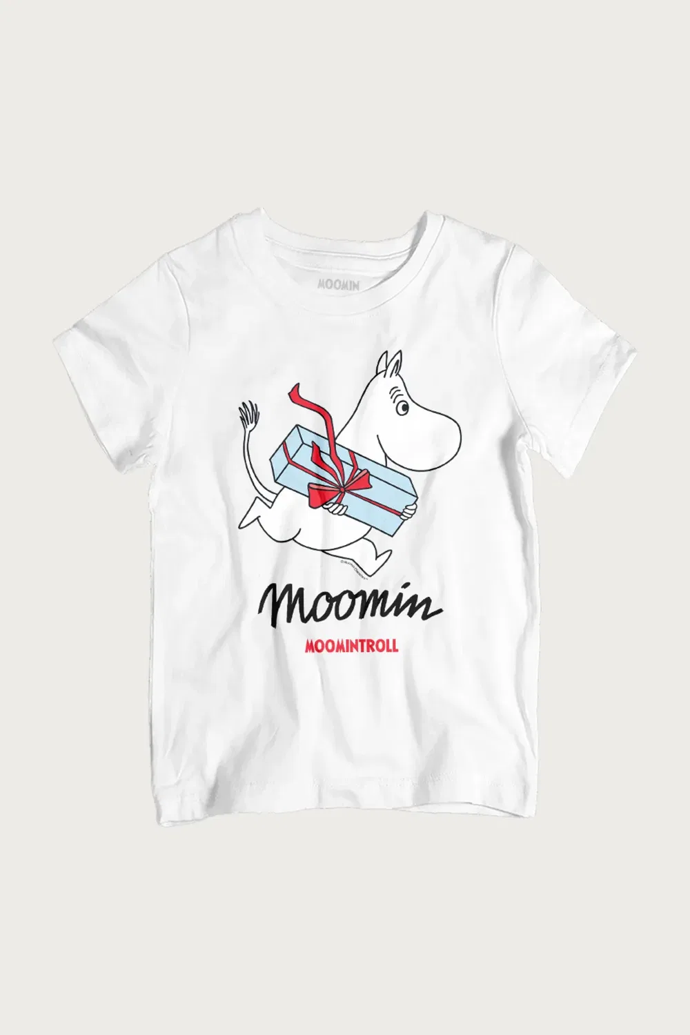 Футболка с принтом Troll carrying present, Moomin, White — фото 2