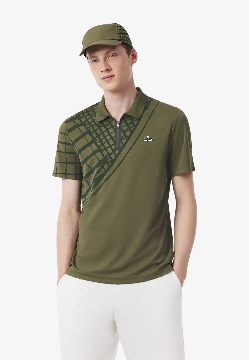 Рубашка поло Lacoste, Vert Kaki-Ef