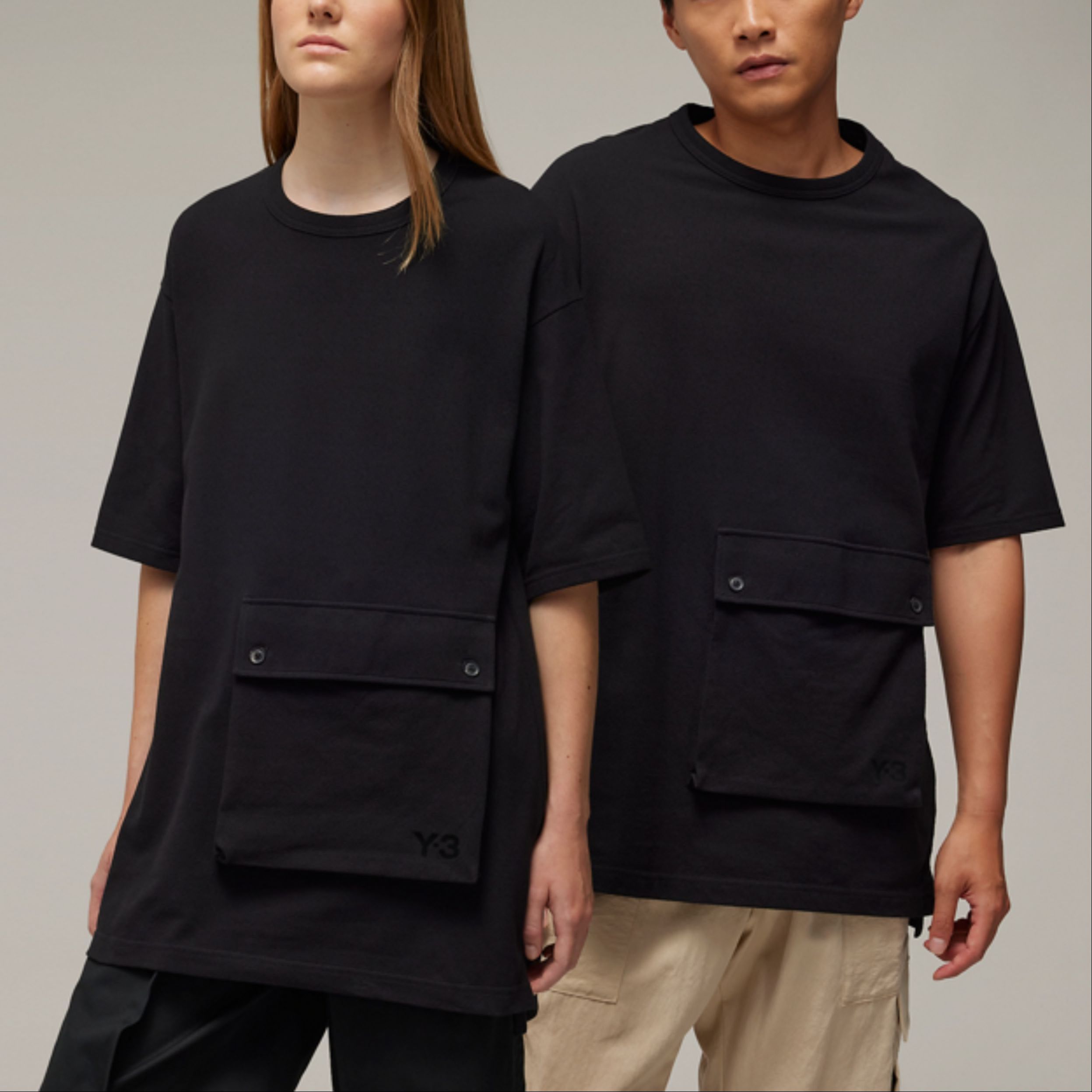 Футболка Y 3 Logo rubberised Cotton Y-3, черный — фото 4