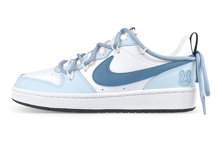 

Кроссовки Nike Court Borough Series Skateboard Shoes Women's Low-Top White Blue